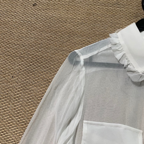 Lee Mathews 100silk shirt multi-way chiiiic - Picture 7 of 16